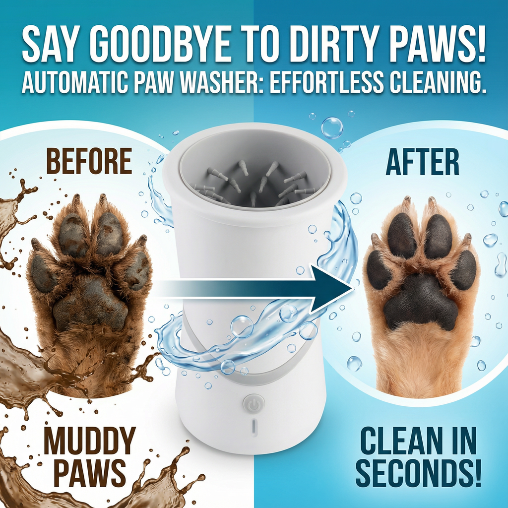 Electric paw-washing Machine