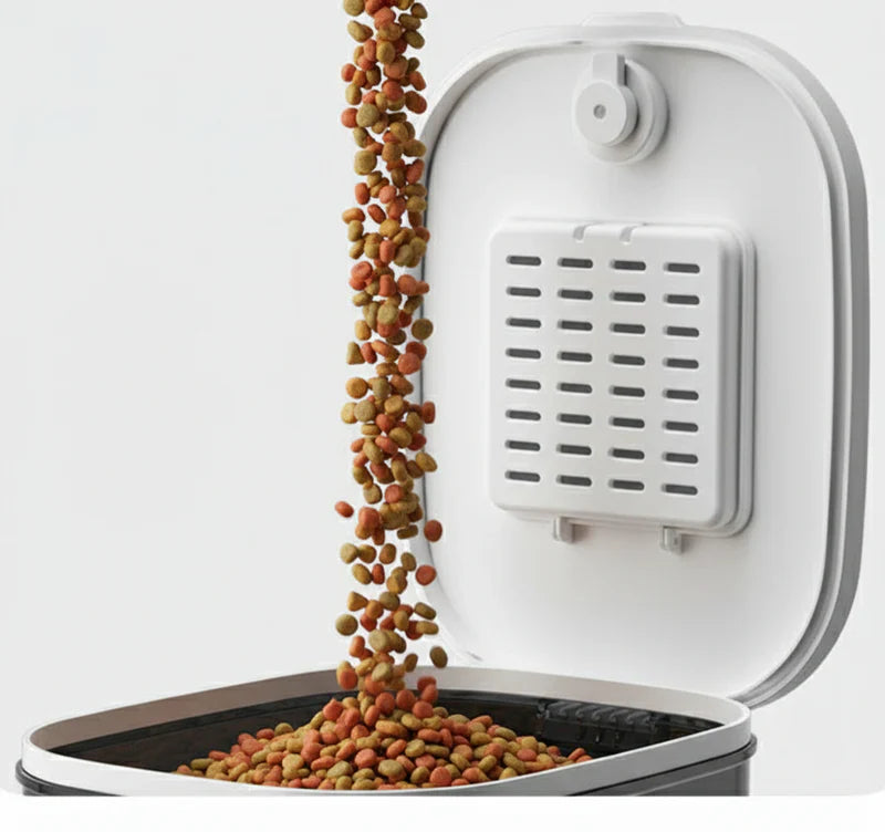 automatic-cat-feeder-dispensing-food