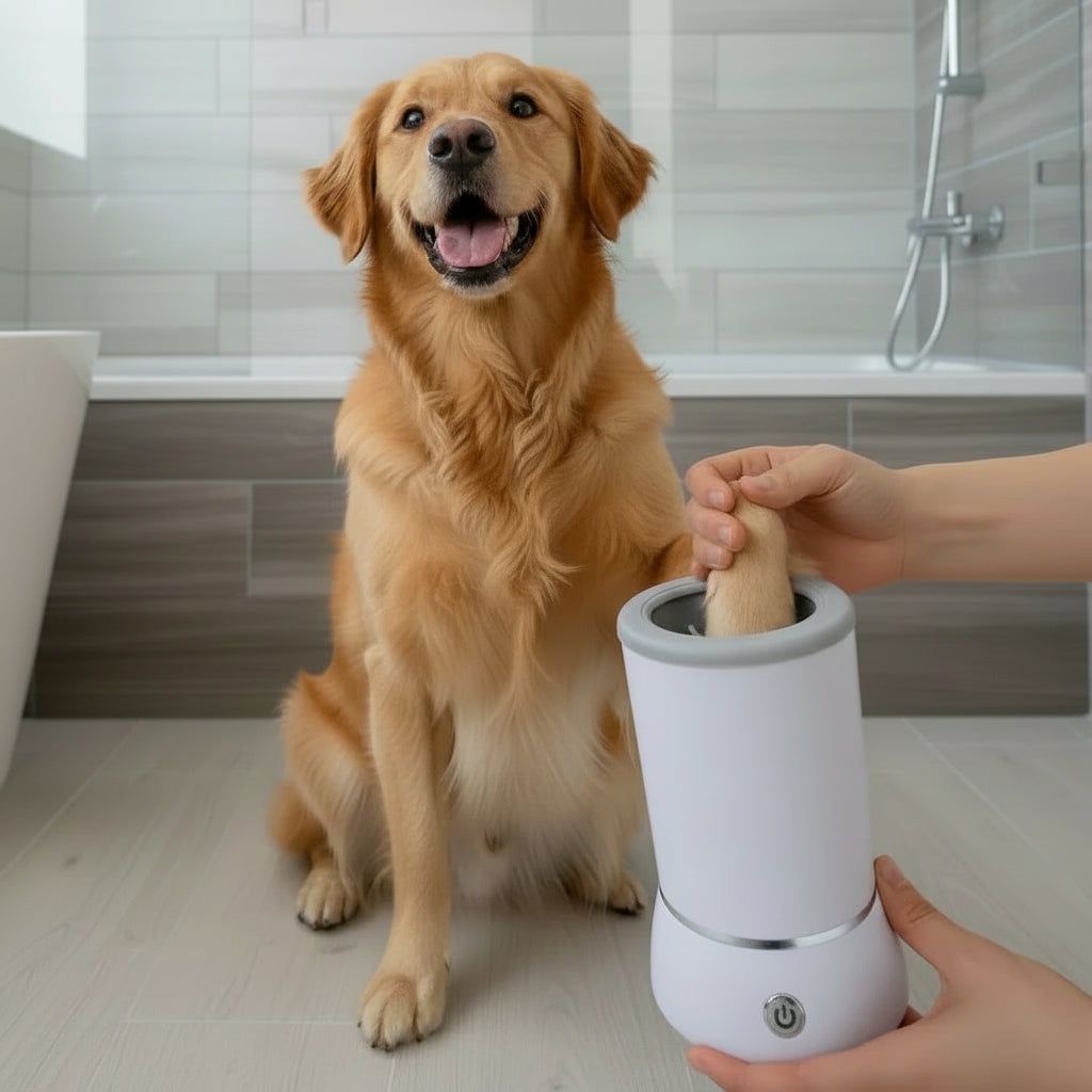 dog-using-paw-cleaner-cup