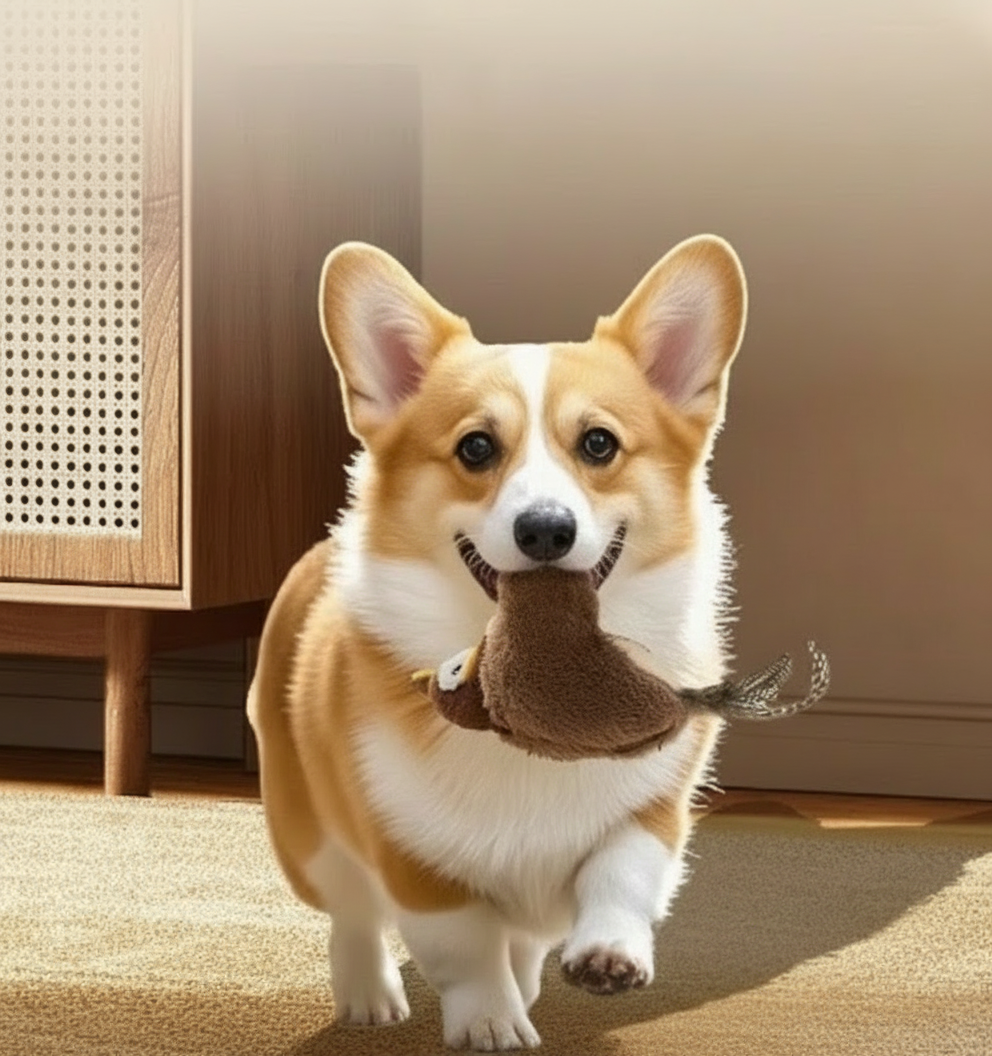 dog-with-flapping-bird-toy